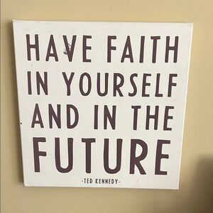 Inspirational Wall Art with Black Text